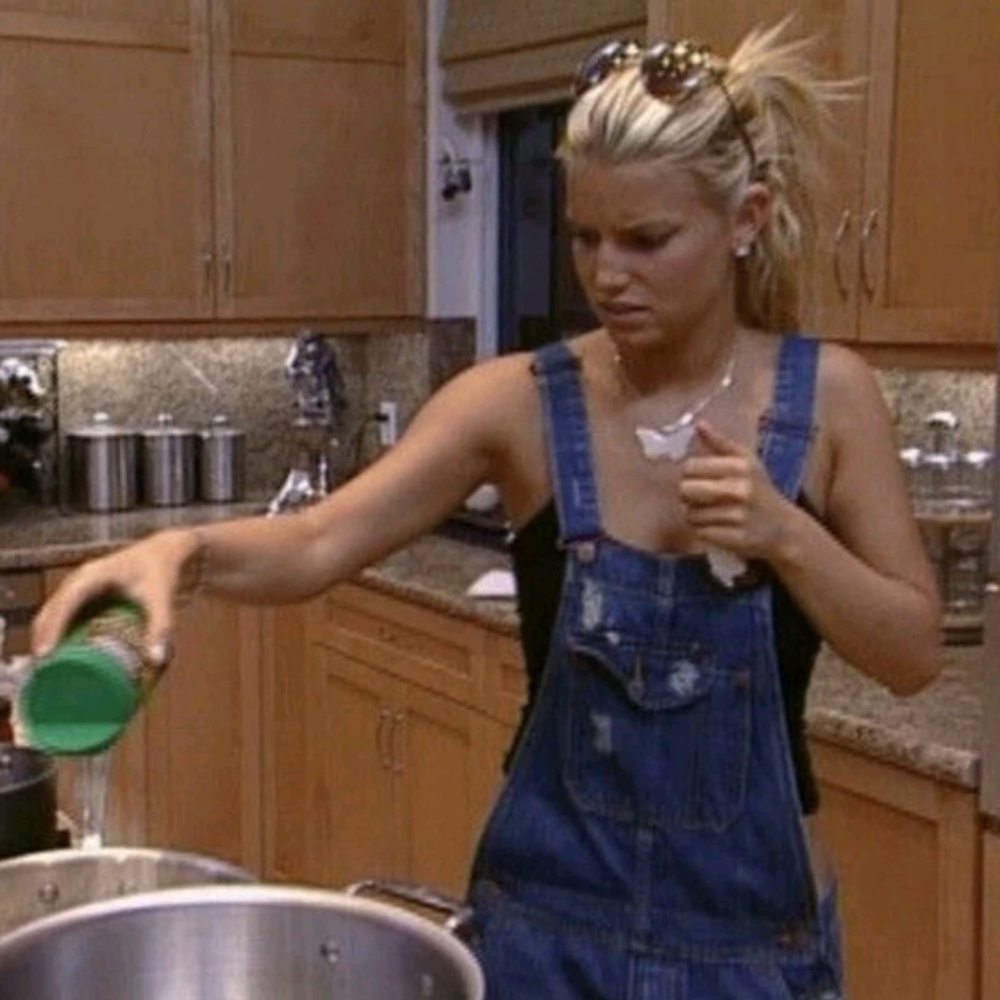 Jessica Simpson Extremely Rare Y2K Levi's Overalls Junior Size Medium Vintage